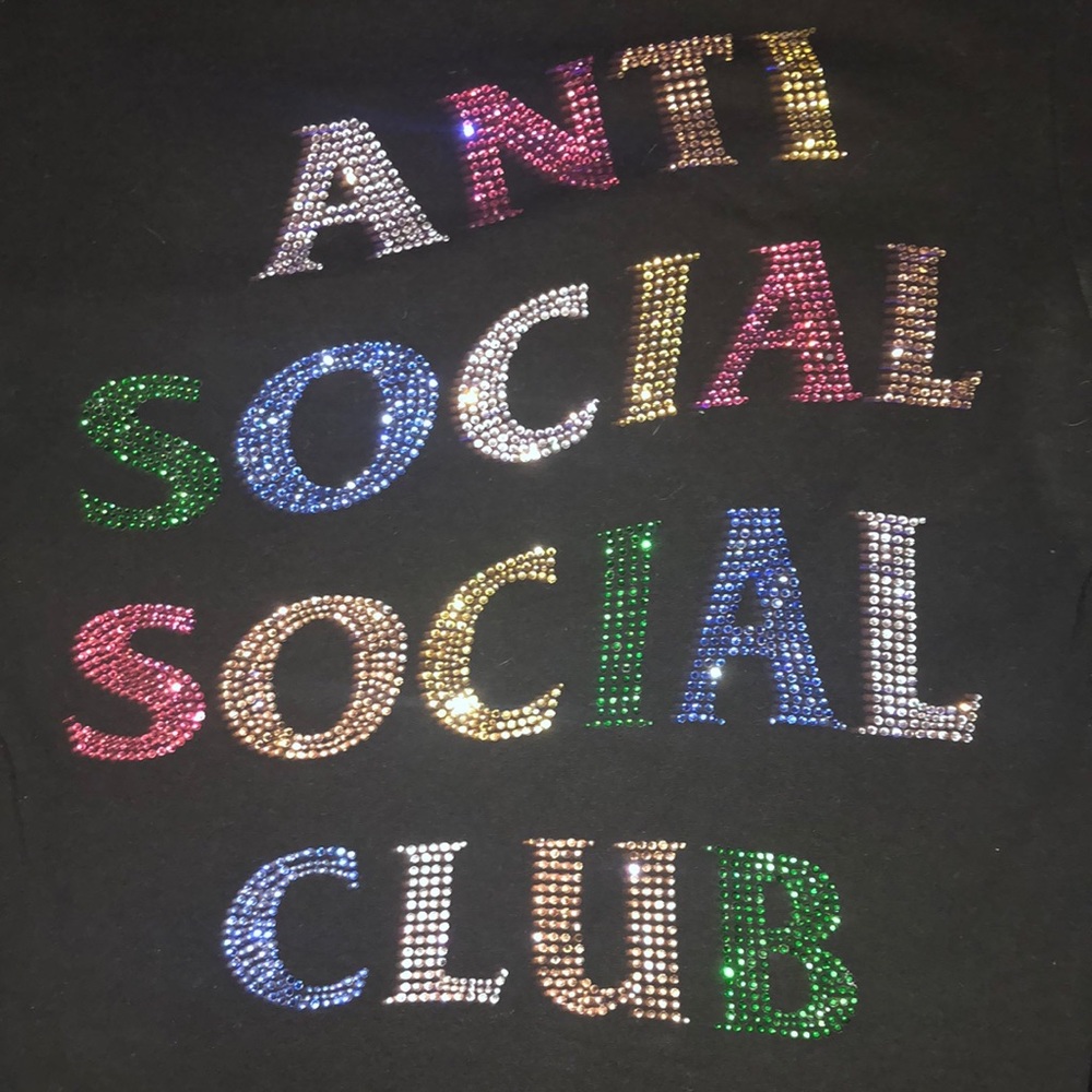 Anti Social Social Club Black Studded Shirt